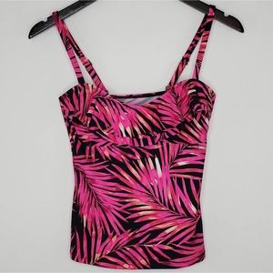 Island Escape Ruffled Tankini Top